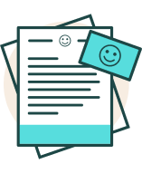 Business brand material with letterhead and business card icon