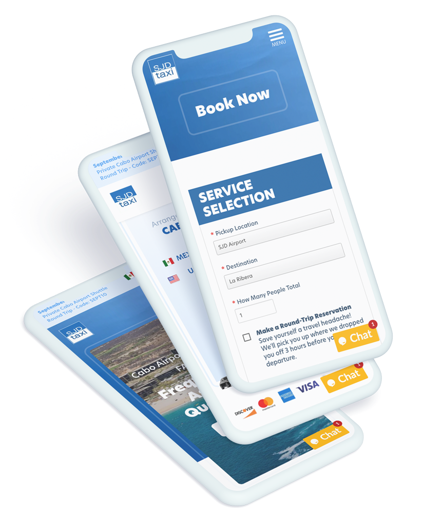 SJD Taxi mobile preview on device