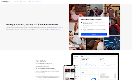 ClassPass website for fitness, beauty, spa, and wellness. Built on HubSpot CMS.
