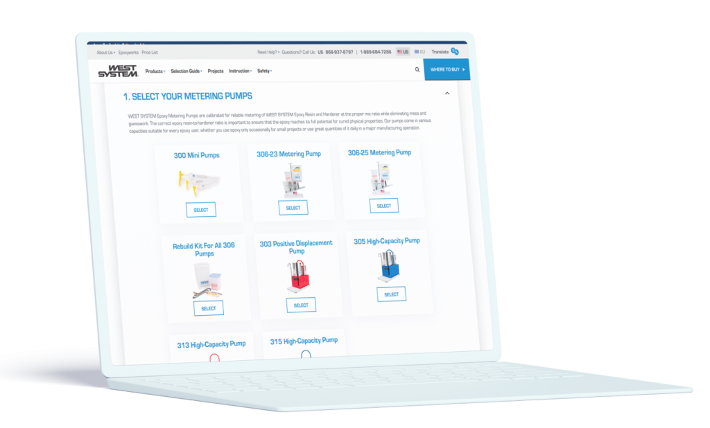 SEO Web Design for WEST SYSTEM