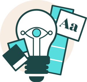 Branding and design simple icon