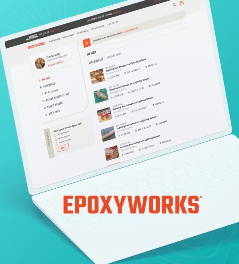 Epoxyworks Website Rebuild featured image showing the playlist page.